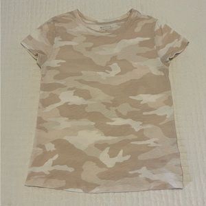 Athleta Cream Camo Tee